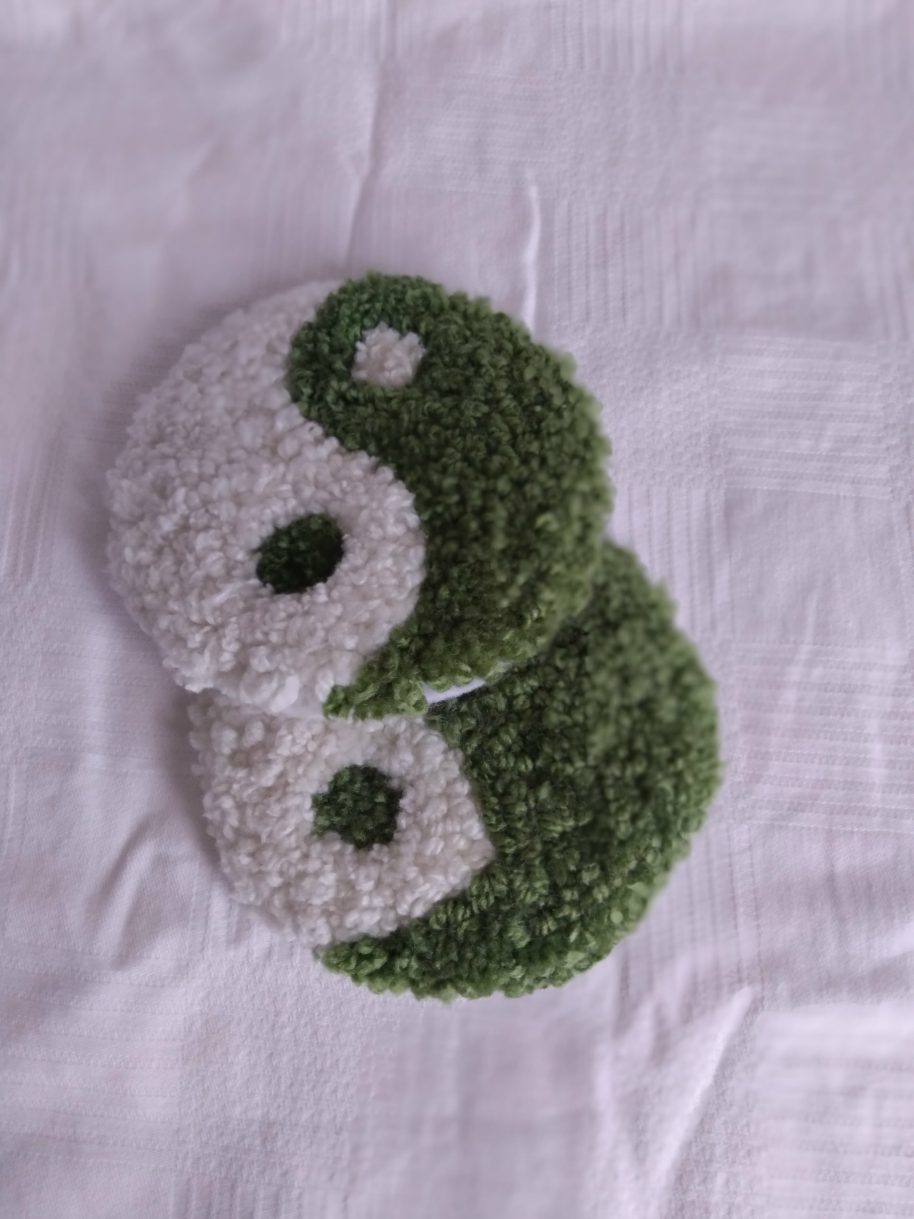 ying yang print coasters