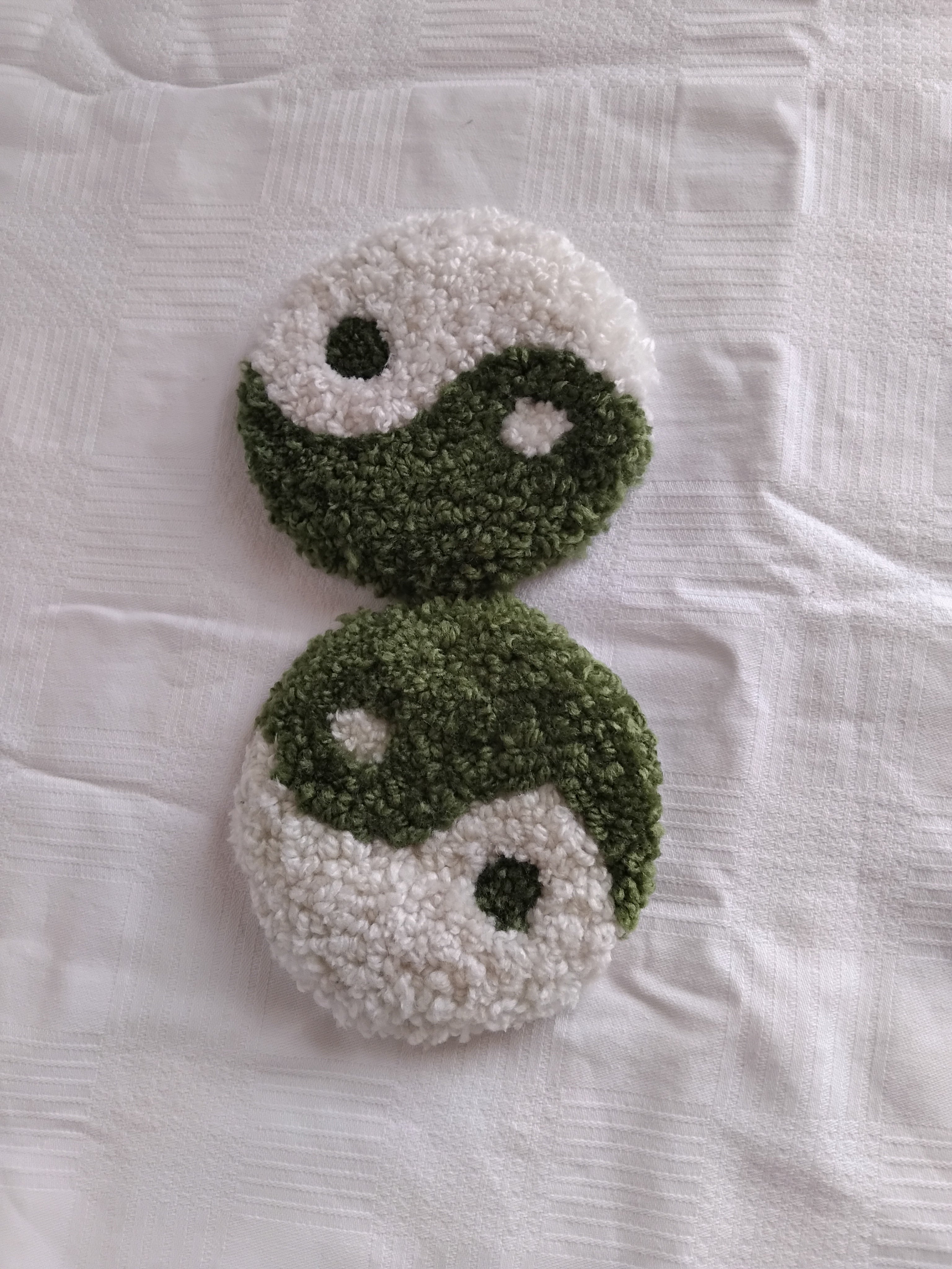 ying yang print coasters