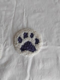 paw print coasters
